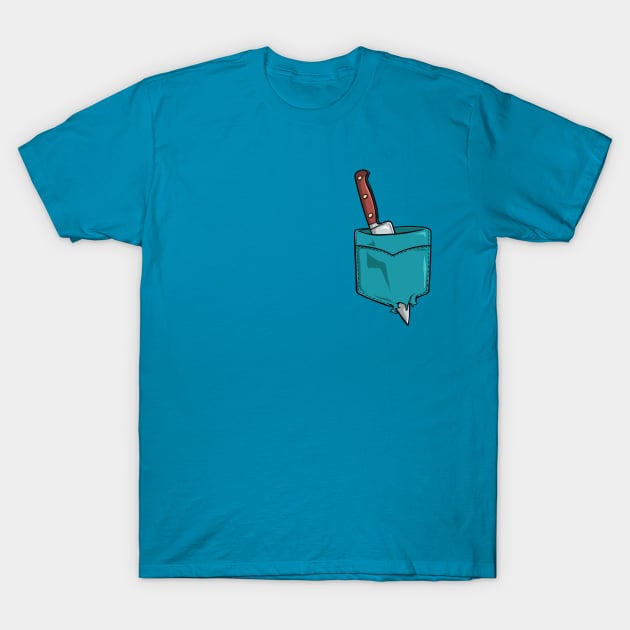 Pocket knife T-Shirt by Pocket Puss